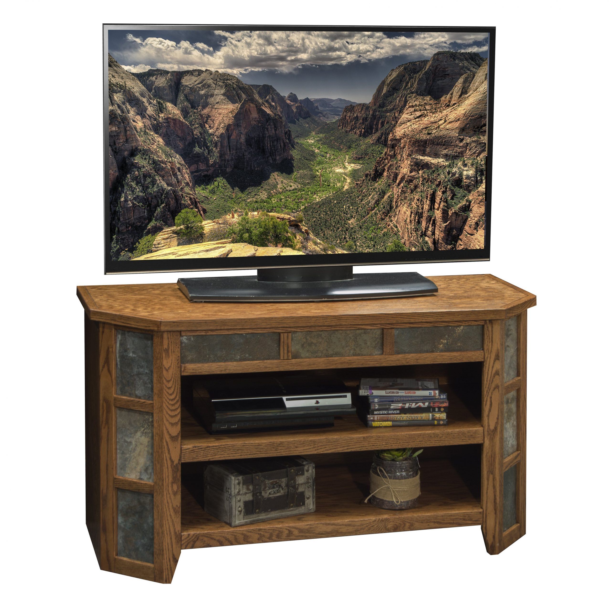 Legends Furniture Oak Creek Tv Stand & Reviews | Wayfair With Oak Tv Stands Furniture (View 11 of 15)