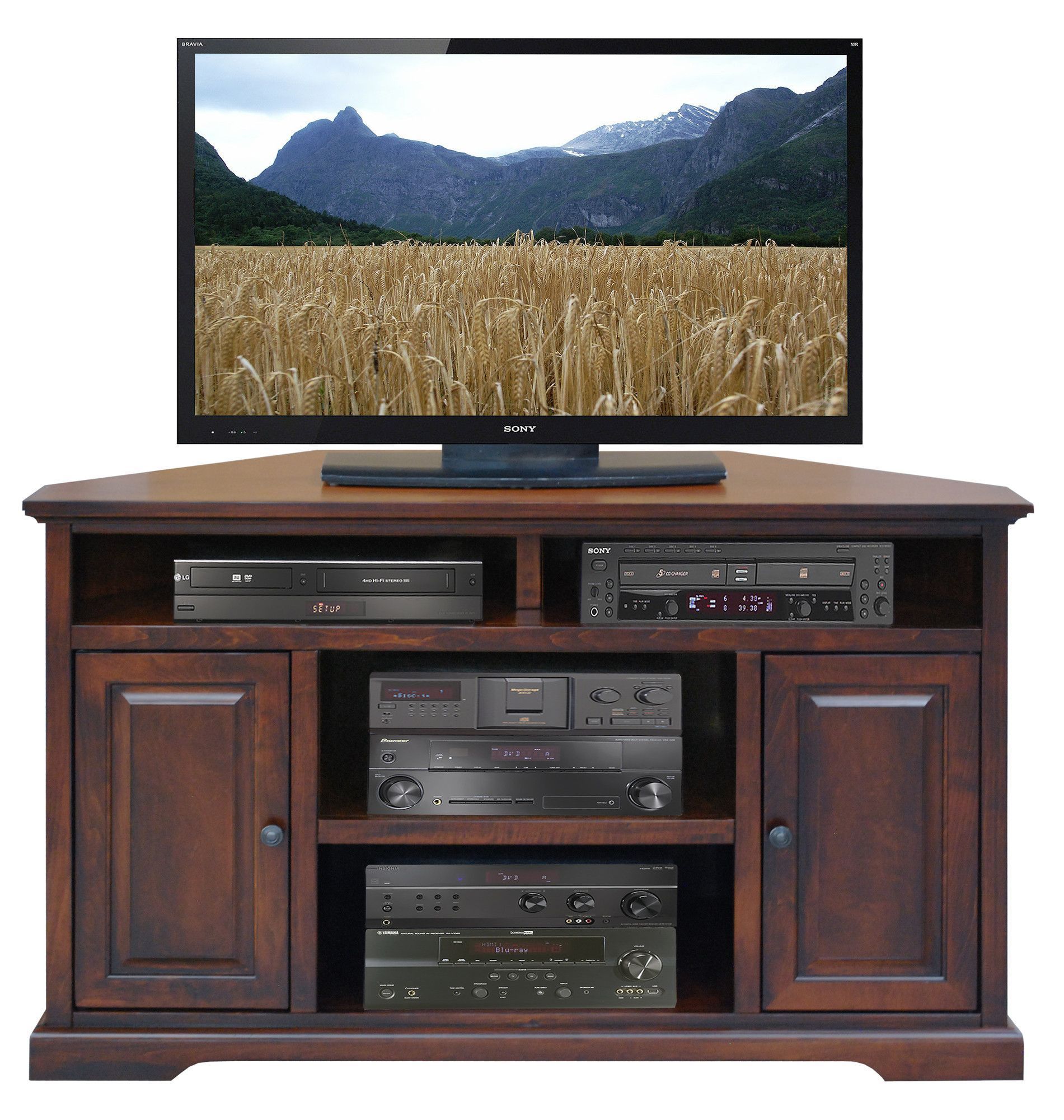 Legrand Corner Tv Stand For Tvs Up To 60" In 2020 | Corner With Corner Tv Stands For Tvs Up To 60" (View 3 of 15)
