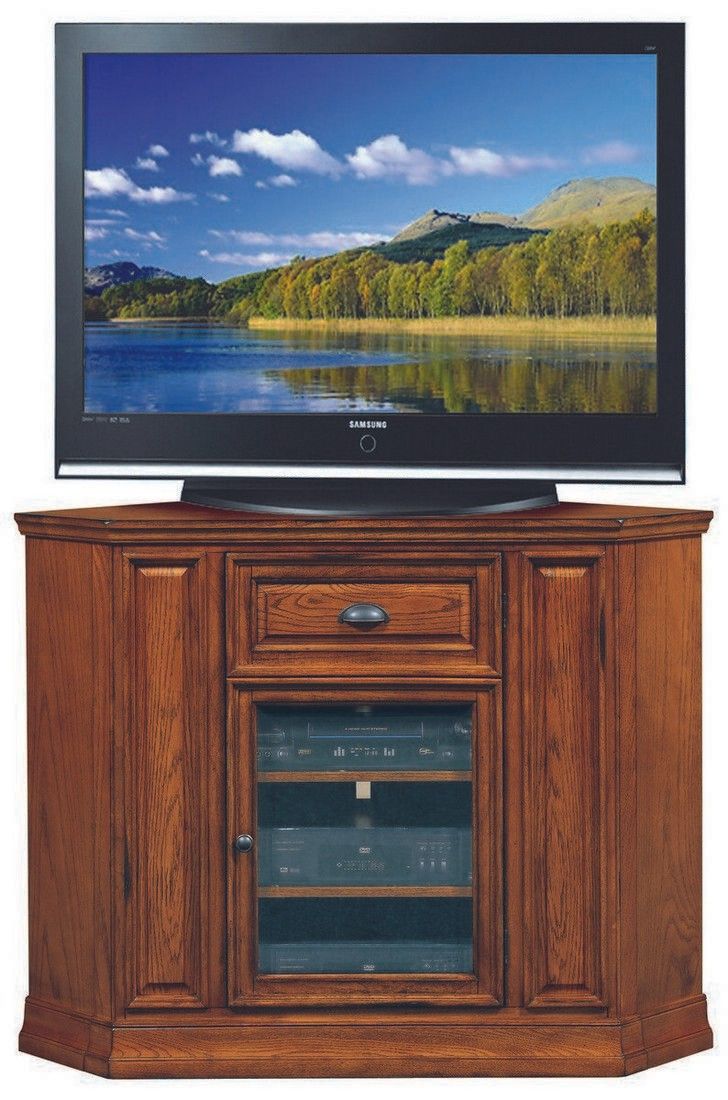 Leick Furniture Boulder Creek 46" Corner Tv Stand In Inside Cheap Oak Tv Stands (View 6 of 15)
