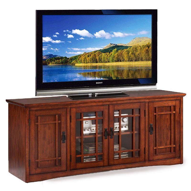 Leick Furniture Mission 60" Tv Stand In Medium Oak – 82360 Pertaining To Oak Tv Stands (View 11 of 15)