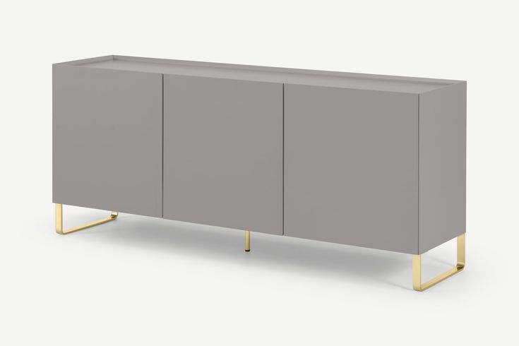 Lenny Painted Sideboard, Grey & Brass In 2021 | Painted Within Hanna Oyster Corner Tv Stands (Photo 8 of 9)