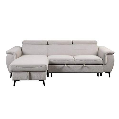 Lexicon Cadence Microfiber Reversible Sectional Sofa In Throughout Harmon Roll Arm Sectional Sofas (View 13 of 15)