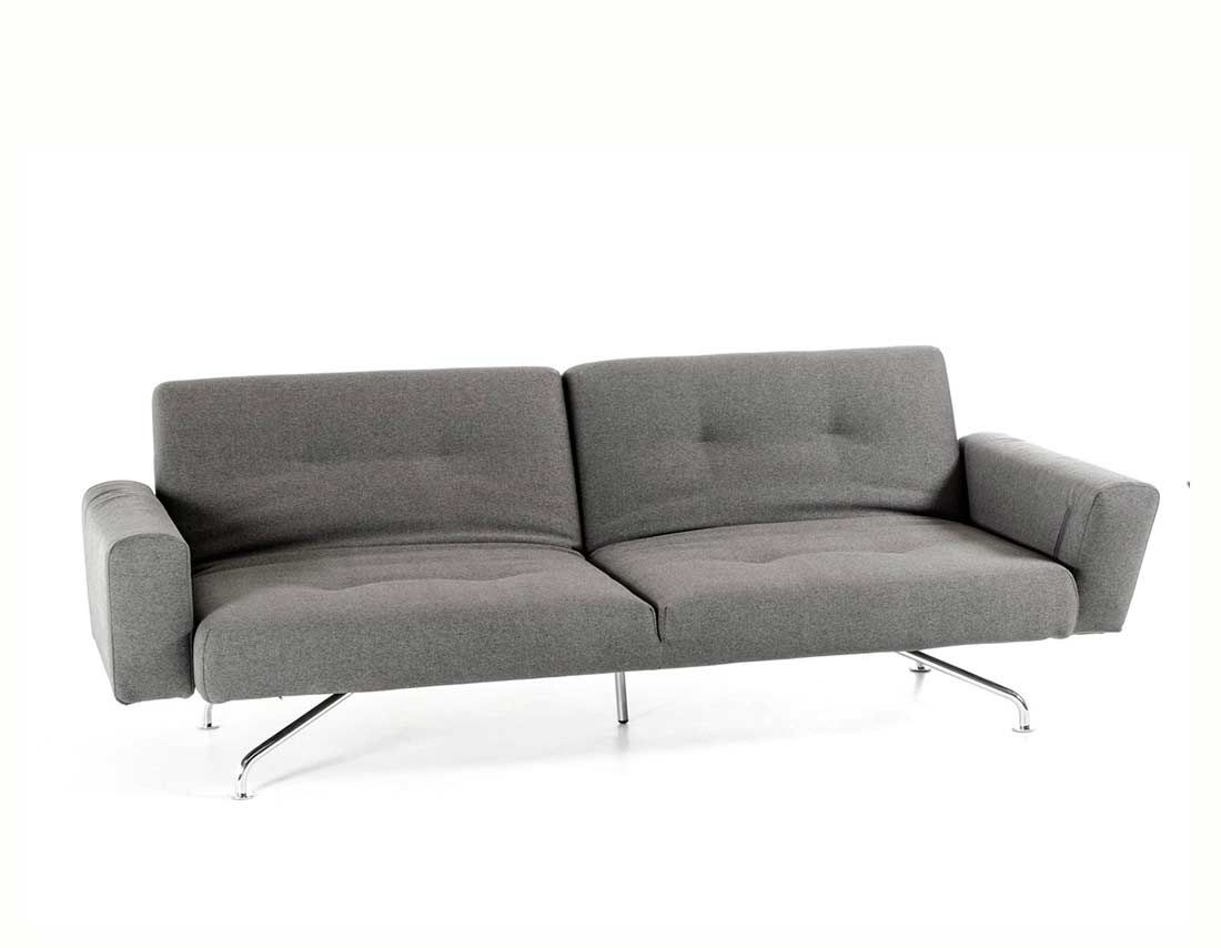 Light Grey Fabric Sofa Bed Vg233 | Sofa Beds With Ludovic Contemporary Sofas Light Gray (View 14 of 15)