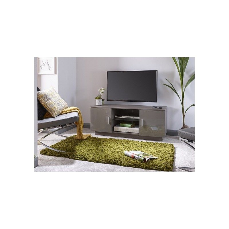 Lima High Gloss Tv Unit Grey – Brixton Beds Intended For High Gloss Corner Tv Unit (Photo 15 of 15)
