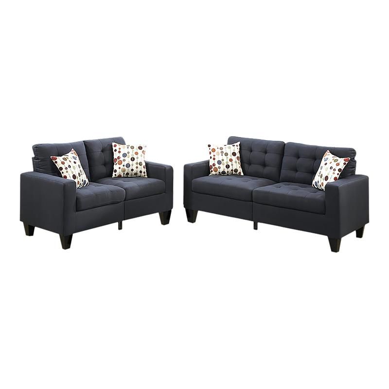 Living Room Sets: Sofa Sets With Couch And Loveseat Pertaining To 2pc Maddox Left Arm Facing Sectional Sofas With Cuddler Brown (View 4 of 15)