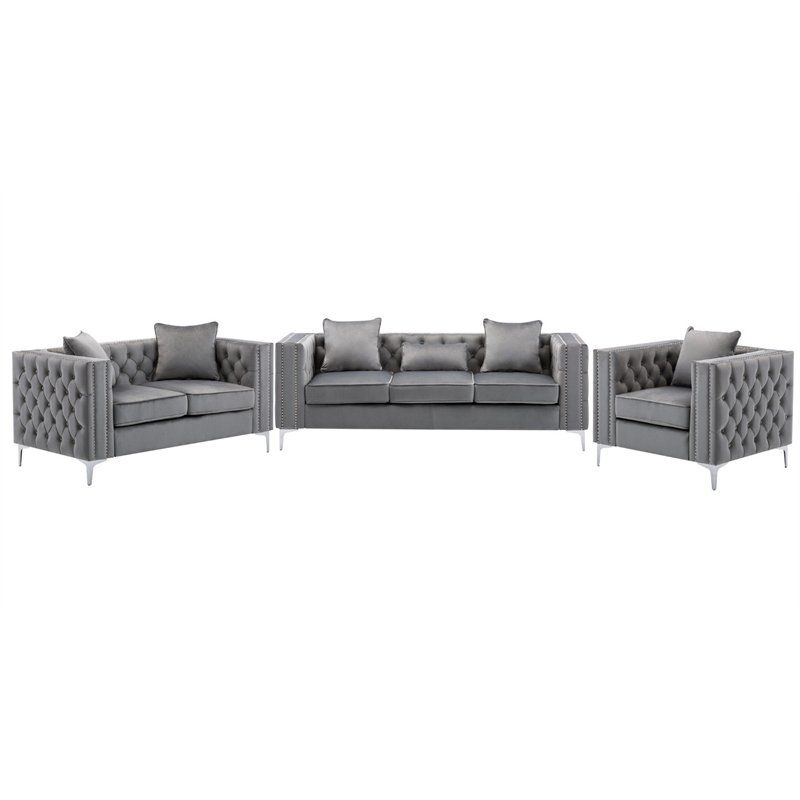 Living Room Sets: Sofa Sets With Couch And Loveseat Within 2pc Maddox Right Arm Facing Sectional Sofas With Cuddler Brown (View 12 of 15)