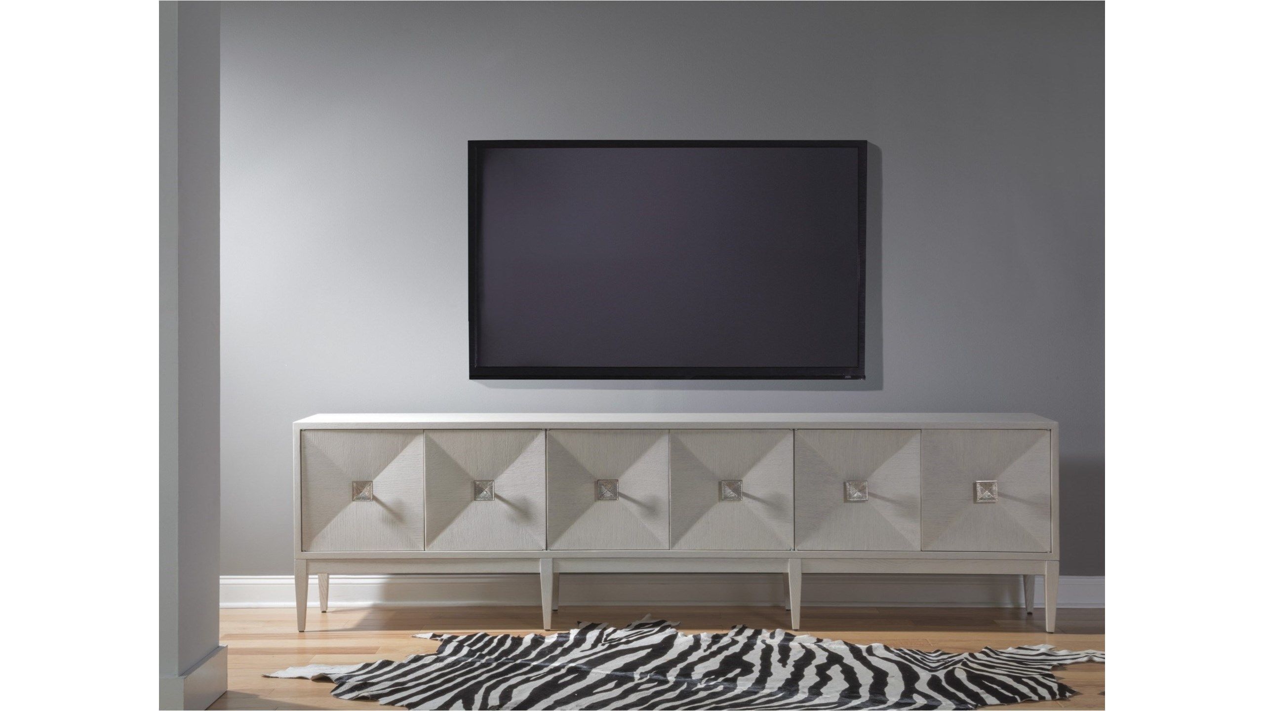 Logan Contemporary Extra Long 108" Tv Console With Hidden Throughout Extra Long Tv Units (View 8 of 15)