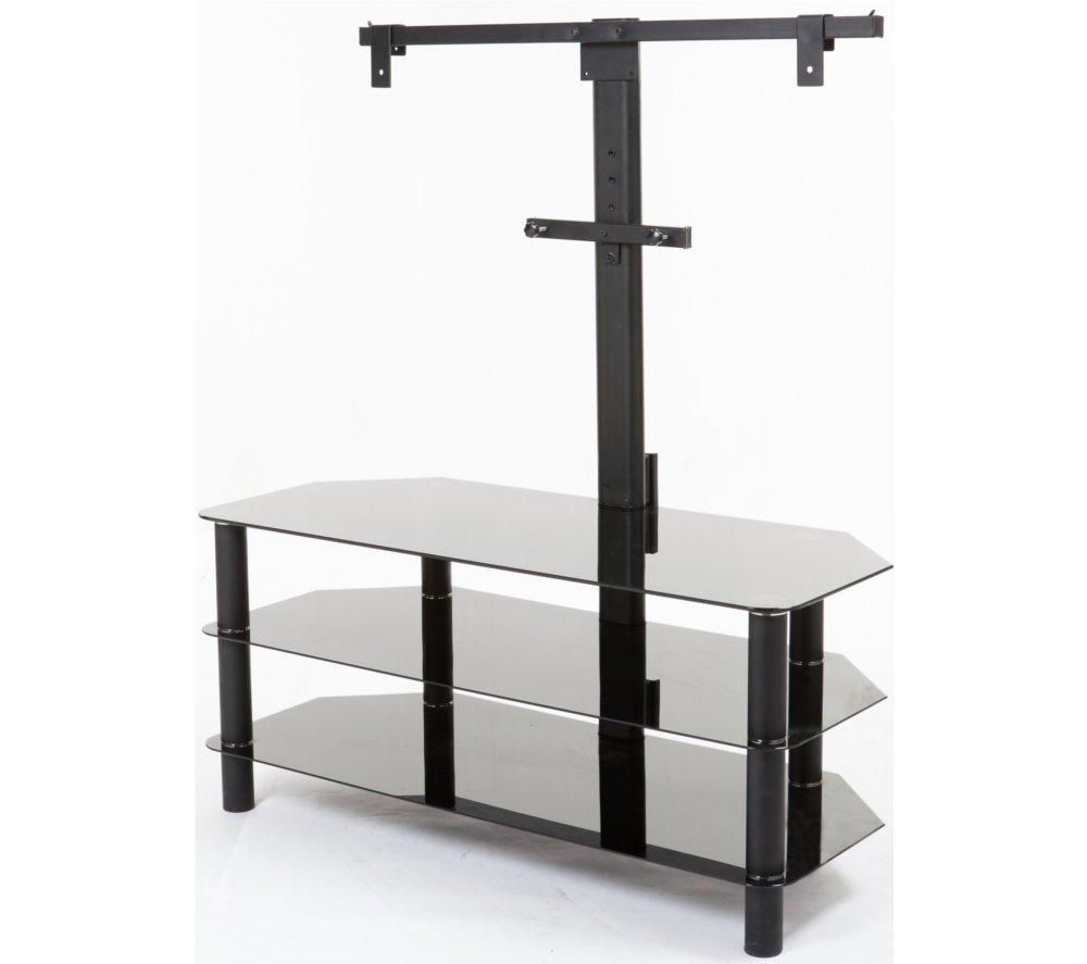 Logik S105br14 Tv Stand With Bracket Fast Delivery | Currysie Pertaining To Glass Shelves Tv Stands For Tvs Up To 50" (Photo 10 of 15)