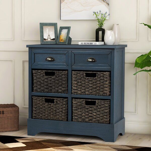 Longshore Tides White Washed Rustic Storage Cabinet With 2 Within Tv Stands With Table Storage Cabinet In Rustic Gray Wash (Photo 9 of 15)