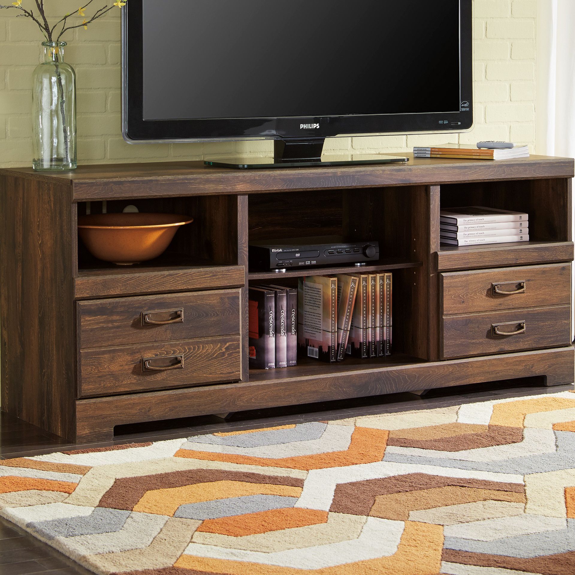 Loon Peak Flattop Tv Stand & Reviews | Wayfair | Cool Tv Throughout Funky Tv Cabinets (View 5 of 15)