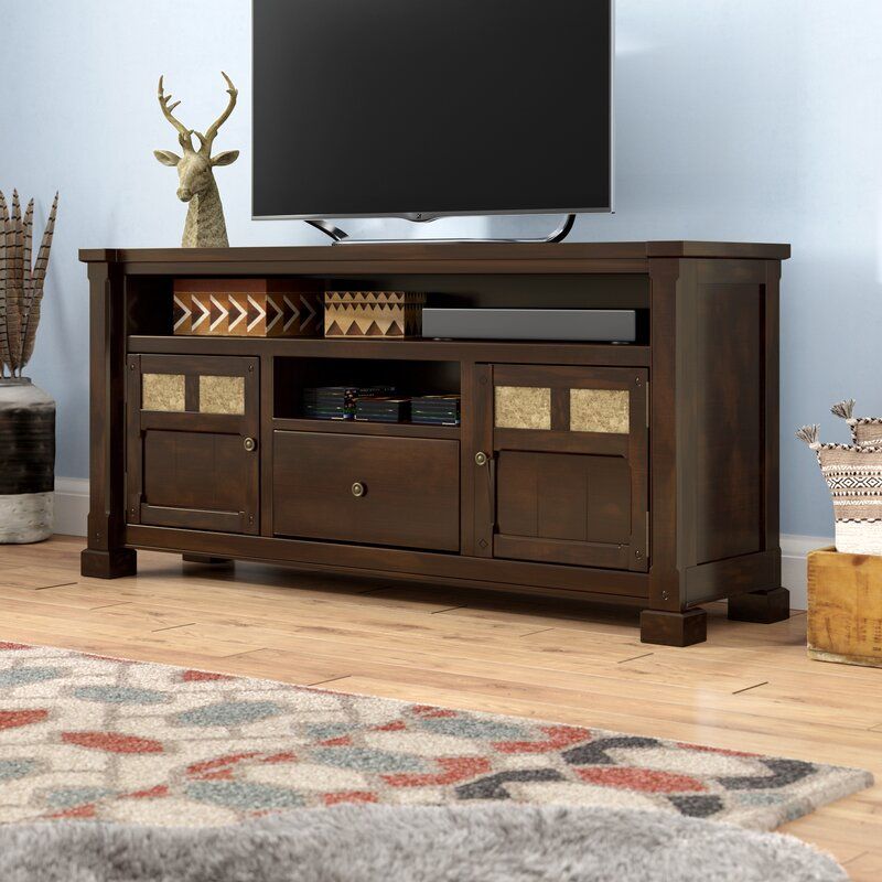 Loon Peak Genesee Solid Wood Tv Stand For Tvs Up To 70 Within Solid Pine Tv Stands (View 3 of 15)