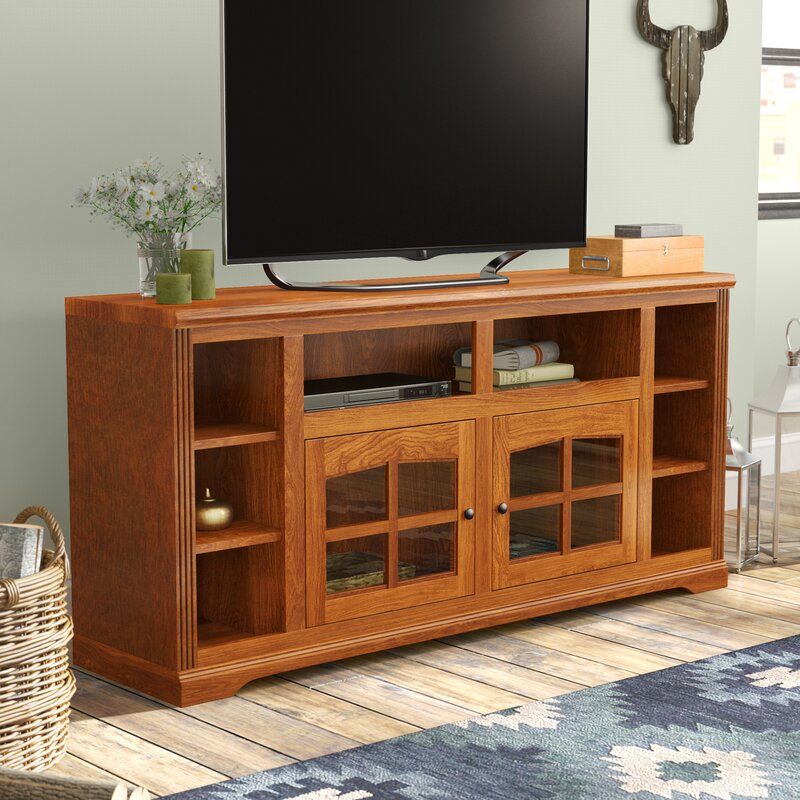 Loon Peak Glastonbury Solid Wood Tv Stand For Tvs Up To 75 For Wooden Tv Stands (Photo 5 of 15)