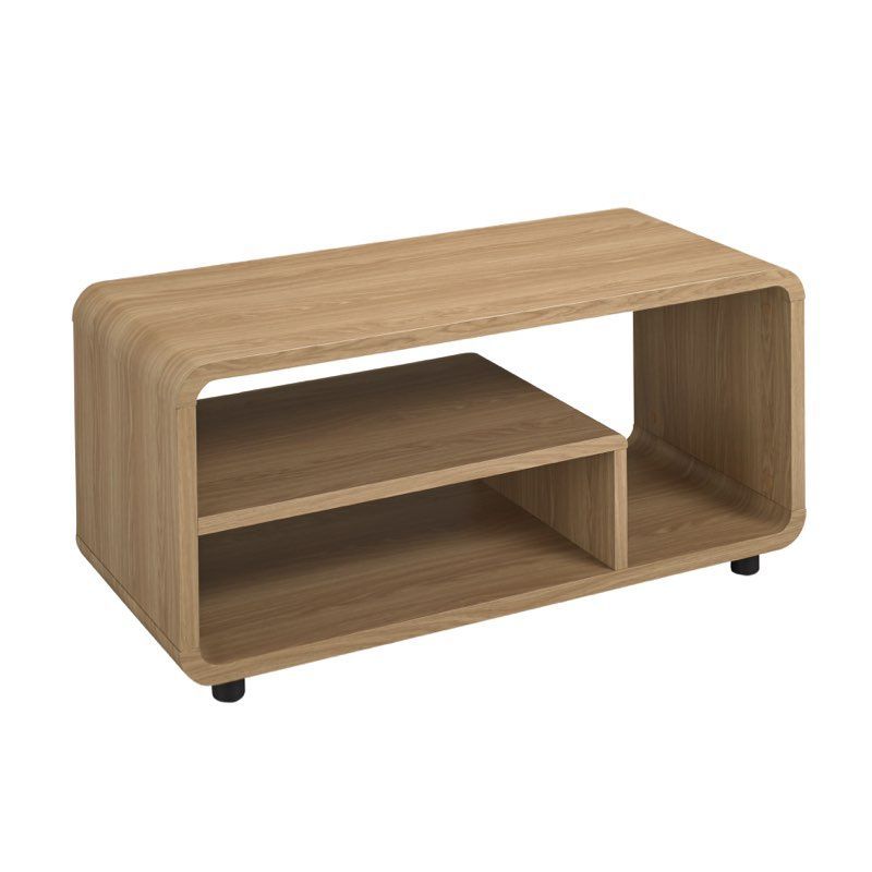 Lpd Furniture Curve Tv Stand Oak Finish In 2020 | Curved Intended For Oakville Corner Tv Stands (View 5 of 15)