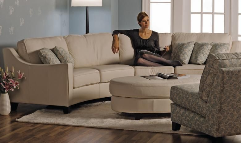 Luna Curved Leather Sofa Set Http://www Regarding Luna Leather Sectional Sofas (View 4 of 15)