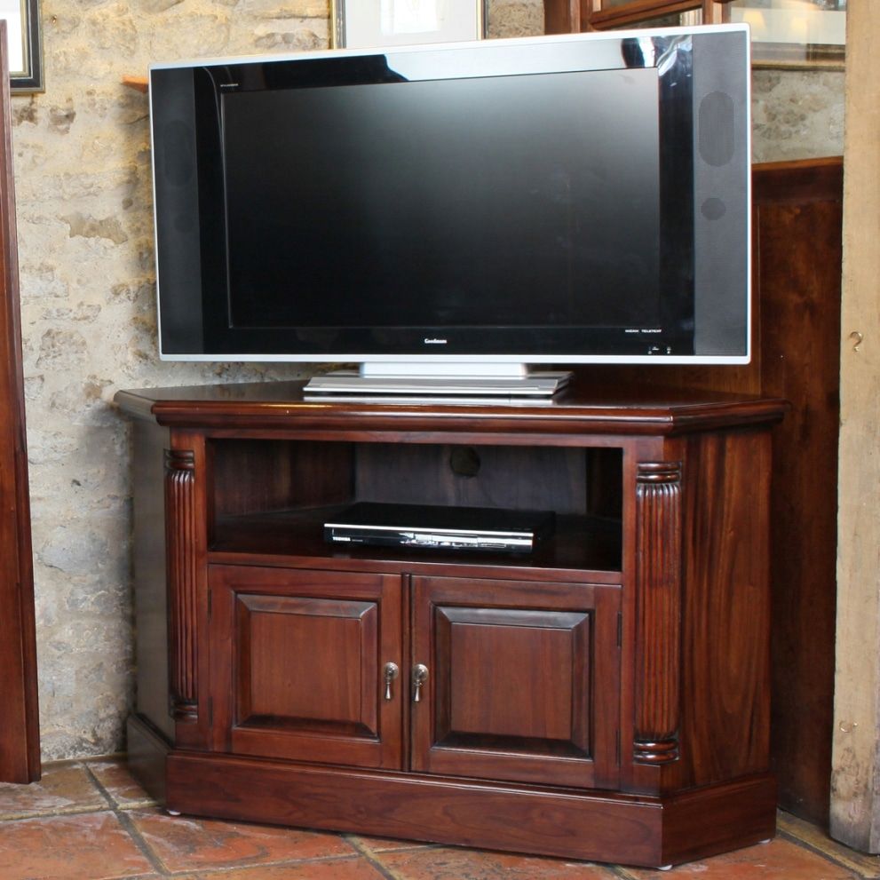 Mahogany Georgian Corner Tv Cabinet. Timeless Classic With Regard To Classic Tv Cabinets (Photo 8 of 15)