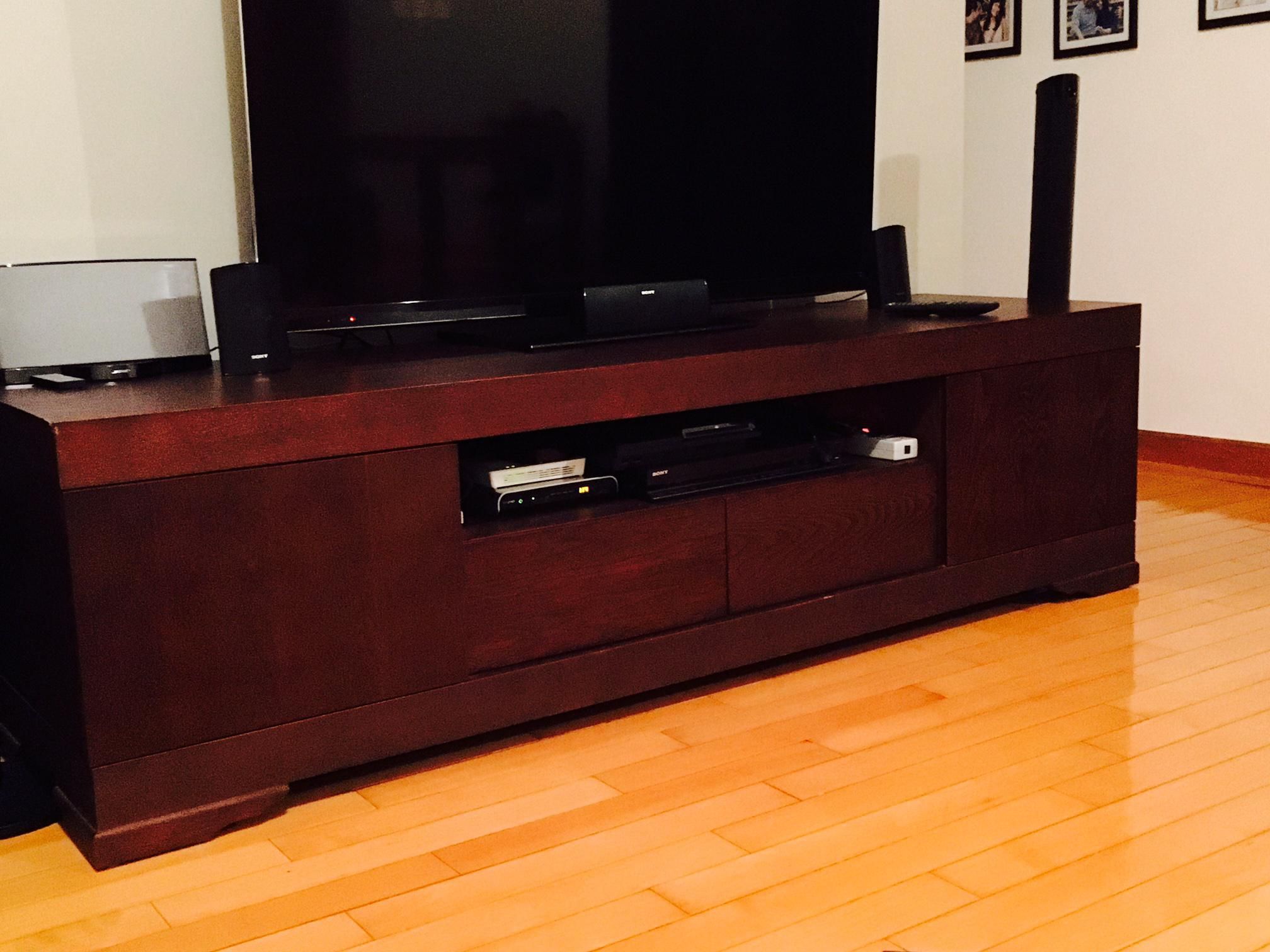 Mahogany Tv Console/ Cabinet | Secondhand (View 5 of 15)