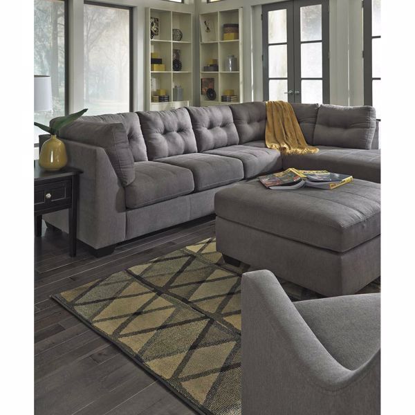 Maier Charcoal 2 Piece Sectional With Laf Chaise 4520016 Within 2pc Burland Contemporary Sectional Sofas Charcoal (View 14 of 15)