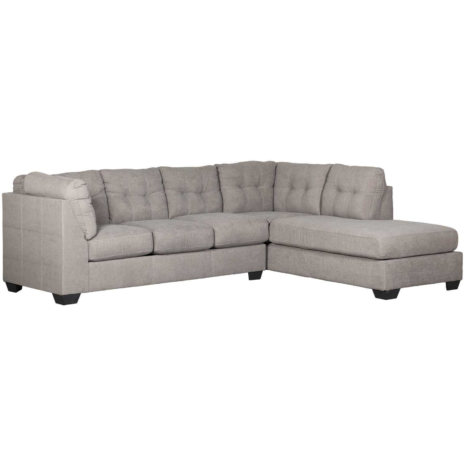 Maier Charcoal 2 Piece Sectional With Raf Chaise Inside 2pc Burland Contemporary Sectional Sofas Charcoal (View 11 of 15)