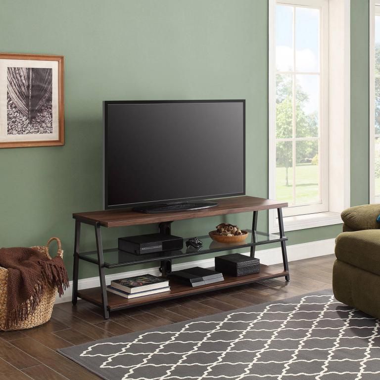 Mainstays Arris 3 In 1 Tv Stand For Televisions Up To 70 Pertaining To Mainstays Arris 3 In 1 Tv Stands In Canyon Walnut Finish (View 7 of 15)