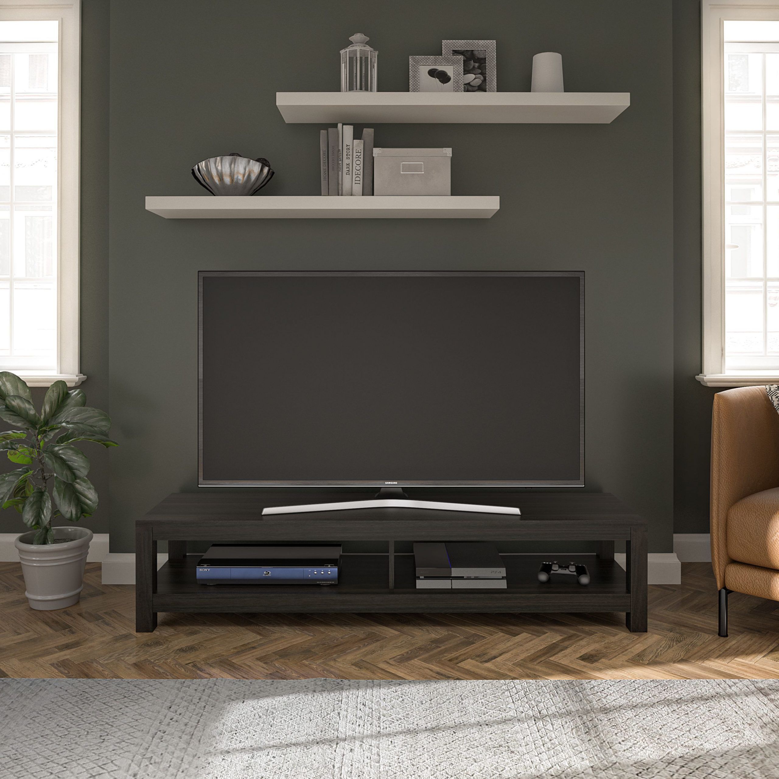 Mainstays Easy Assembly Tv Stand For Tv's Up To 65 Pertaining To Karon Tv Stands For Tvs Up To 65&quot; (View 2 of 15)