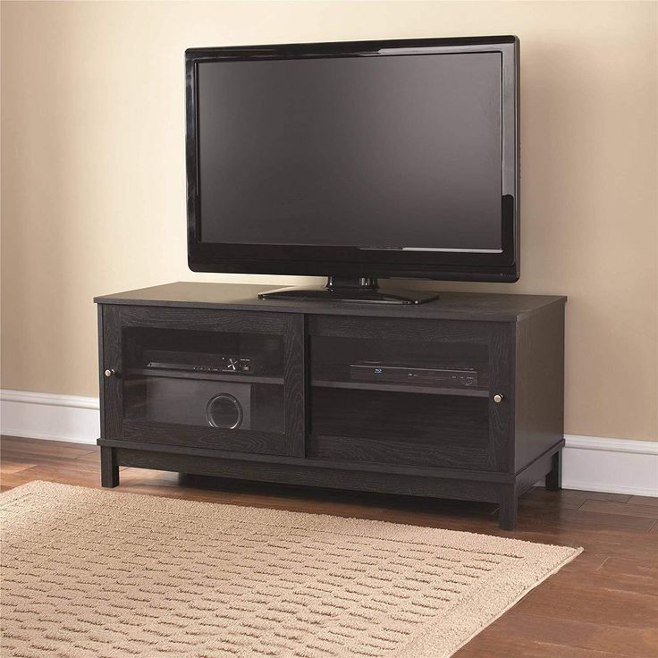 Mainstays Tv Stand For Tvs Up To 55, Multiple Finishes Pertaining To Mainstays Parsons Tv Stands With Multiple Finishes (View 2 of 15)