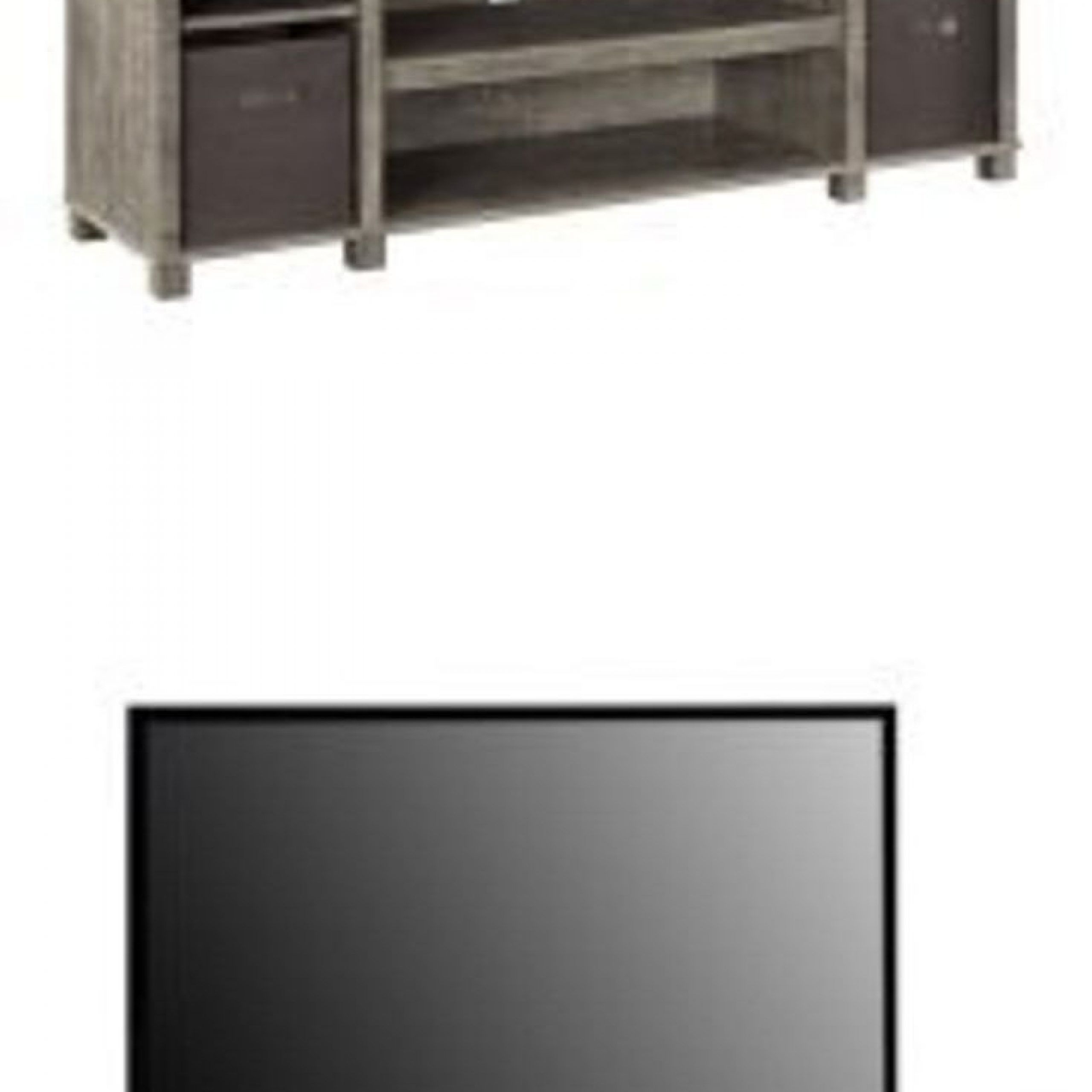 Mainstays Tv Stand With Bins For Tvs Up To 65", Gray (View 12 of 15)