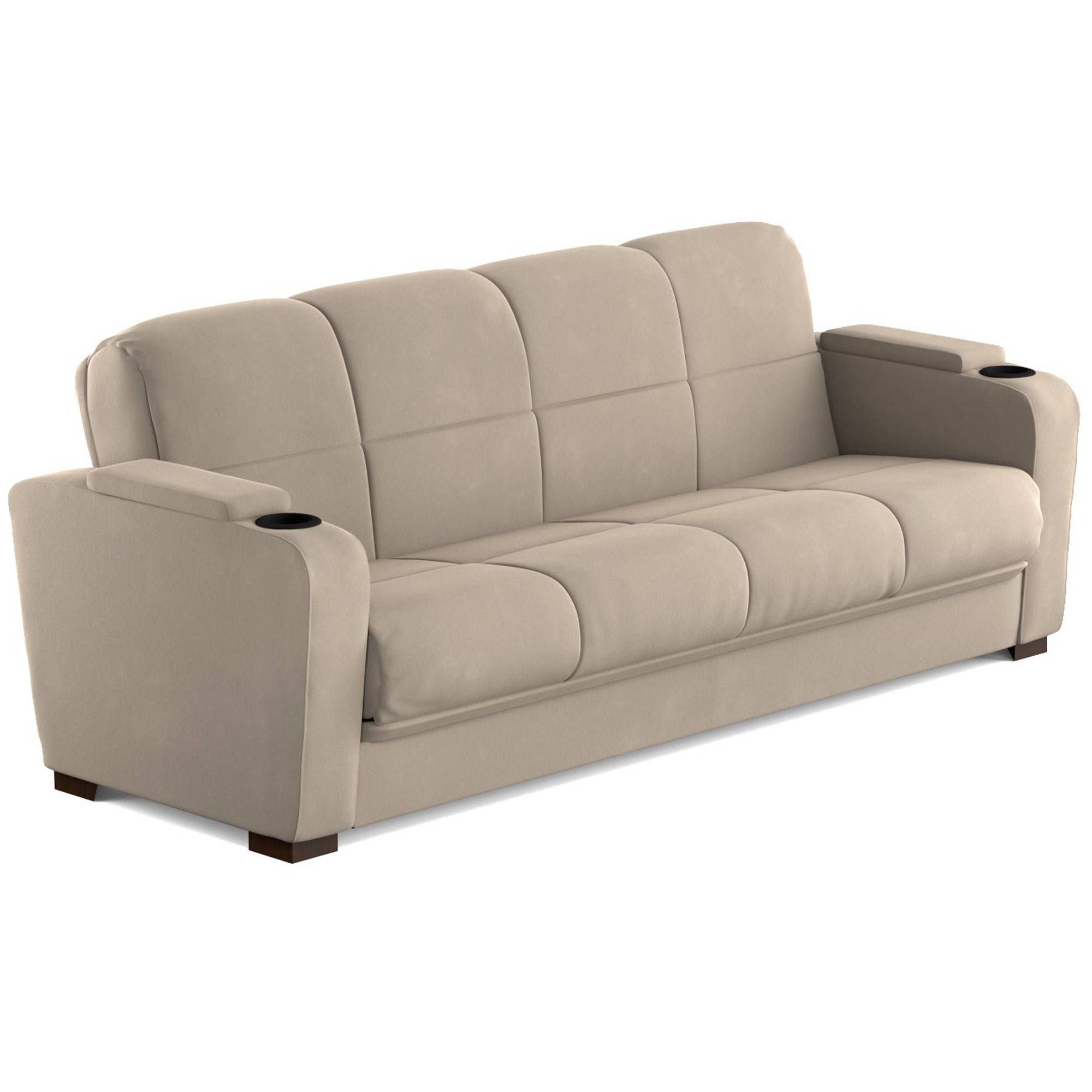 Mainstays Tyler Futon With Storage Sofa Sleeper Bed In Celine Sectional Futon Sofas With Storage Reclining Couch (View 4 of 15)