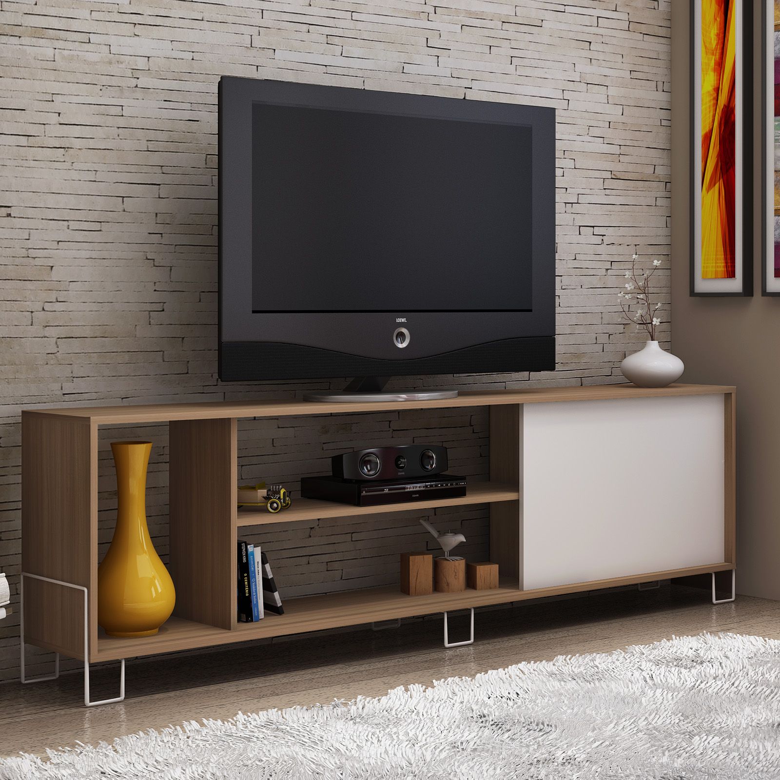 Featured Photo of 15 The Best Modern Low Profile Tv Stands