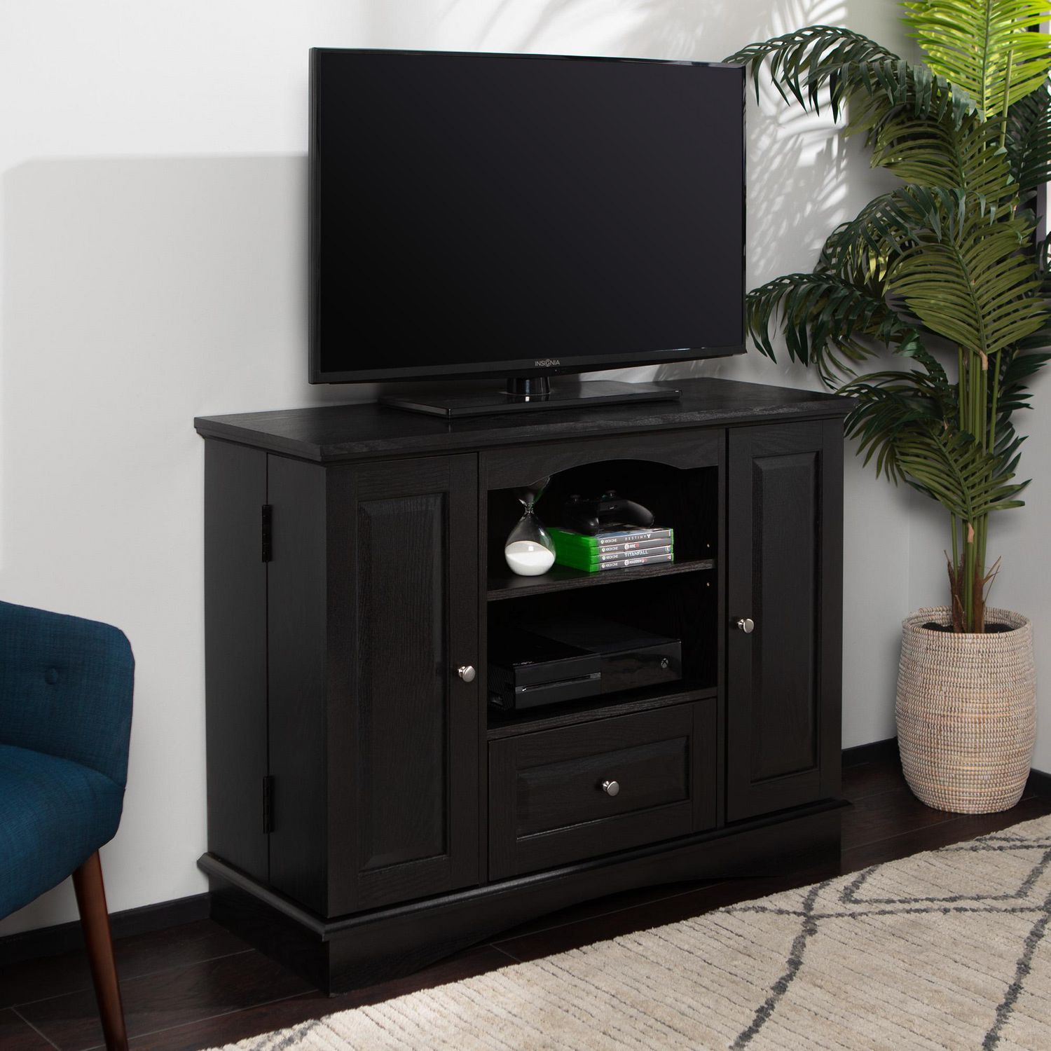 Manor Park Highboy Tv Stand And Media Storage For Tvs Up With Antea Tv Stands For Tvs Up To 48&quot; (View 4 of 15)