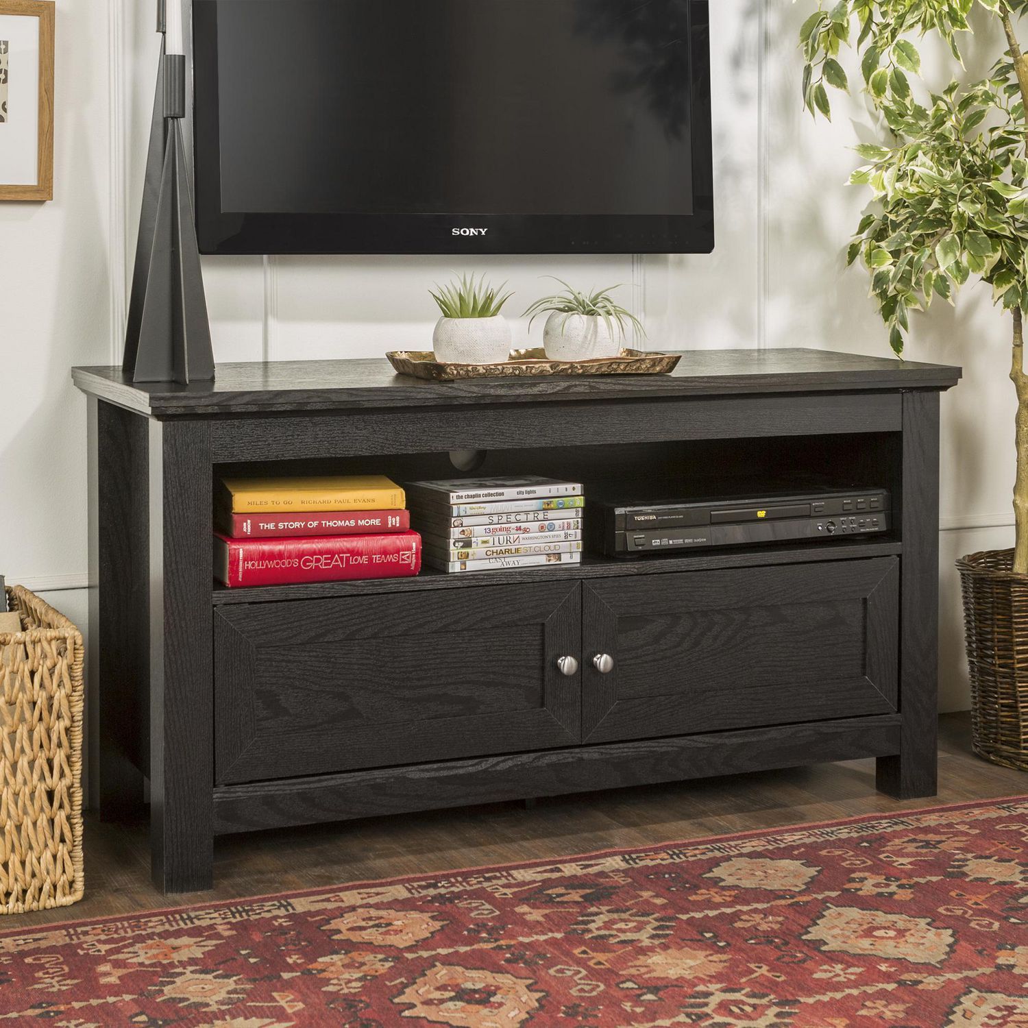 Manor Park Simple Rustic Tv Stand For Tv's Up To 48 For Urban Rustic Tv Stands (View 2 of 15)