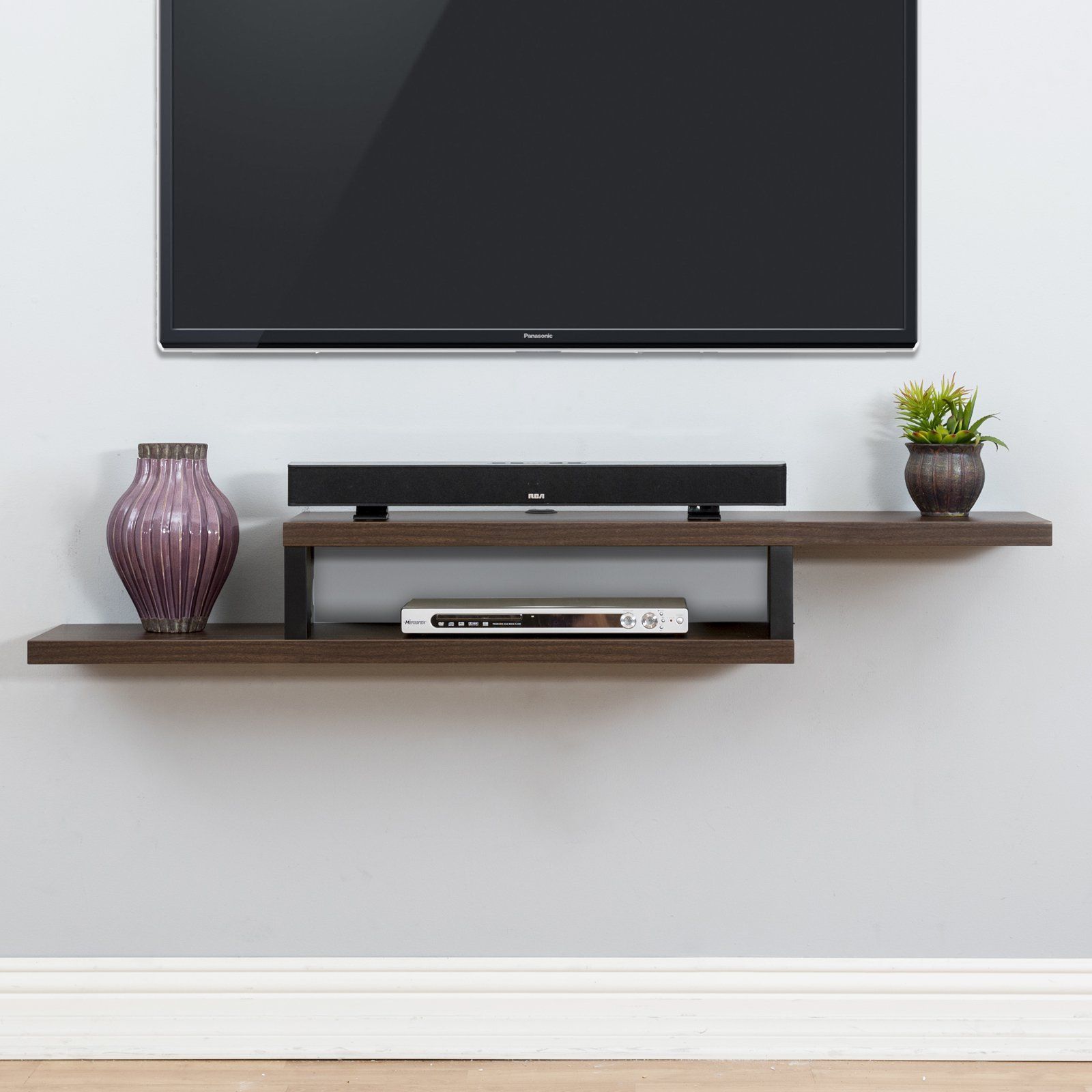 Martin Furniture Ascend Wall Mounted Tv Shelf | From In Wall Mounted Tv Racks (View 11 of 15)