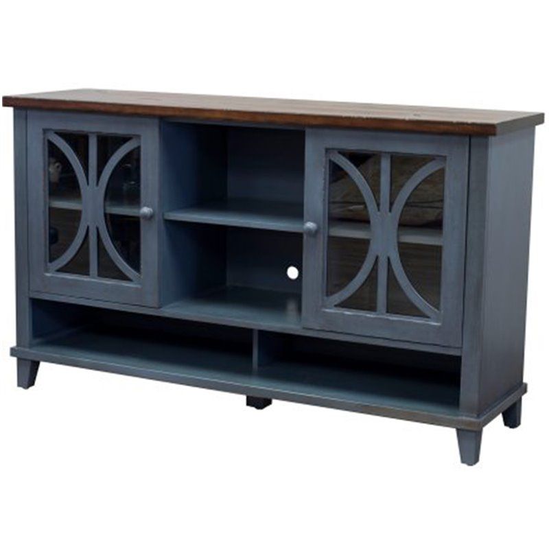 Martin Furniture Bailey 60" Tv Stand In Blue – Walmart With Regard To Blue Tv Stands (Photo 4 of 15)