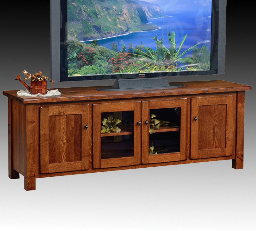 Mentor Tv • Ashery Oak 70 Inch Amish Flat Panel Tv Console For Tv Stands For 70 Flat Screen (View 13 of 15)