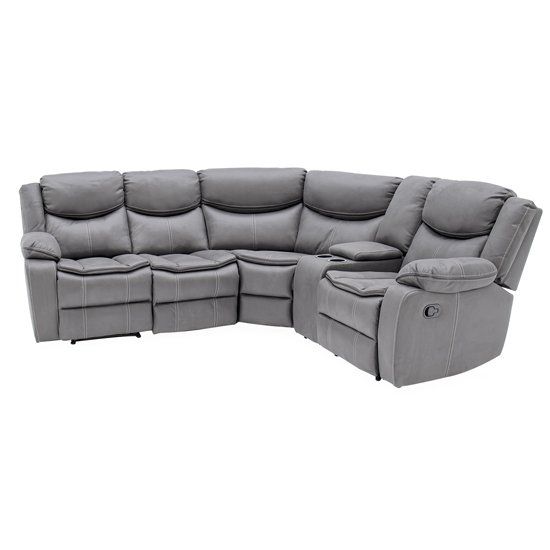 Merryn Sectional Fabric Right Arm Facing Sofa In Grey Regarding 2pc Maddox Right Arm Facing Sectional Sofas With Chaise Brown (View 4 of 15)