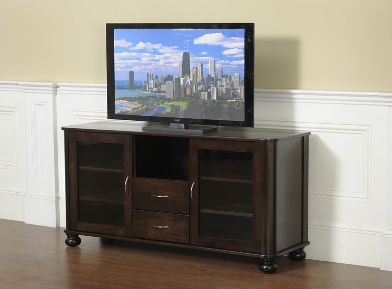 Metro Tv Stand 579 In Solid Hardwood – Ohio Hardwood Furniture With Regard To Santiago Tv Stands (View 1 of 15)