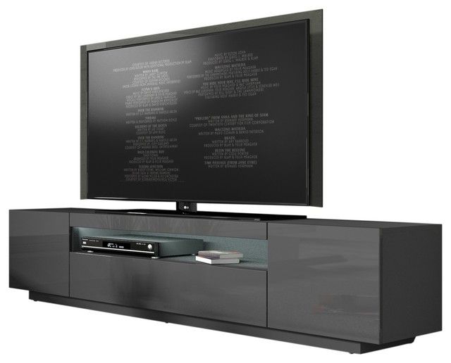Miami 200 Modern 90" Tv Stand High Gloss Front, 16 Colors In Milano 200 Wall Mounted Floating Led 79" Tv Stands (Photo 12 of 15)