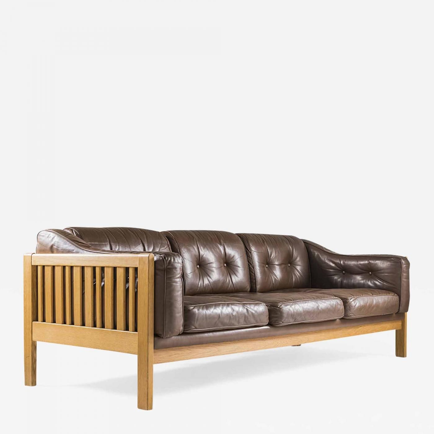 Mid Century Couch Leather Pertaining To Florence Mid Century Modern Right Sectional Sofas Cognac Tan (View 8 of 15)