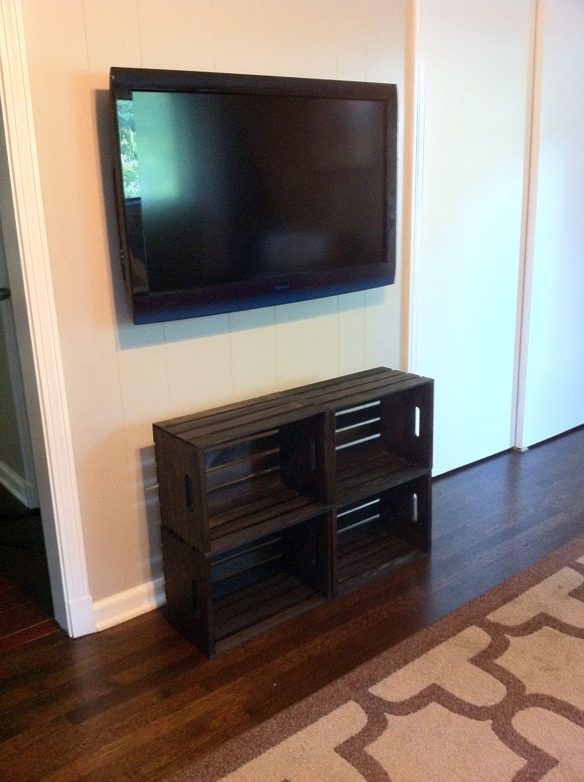 Midsouth Stagers: Shelving Under A Wall Mounted Tv For Under Tv Cabinets (View 9 of 15)