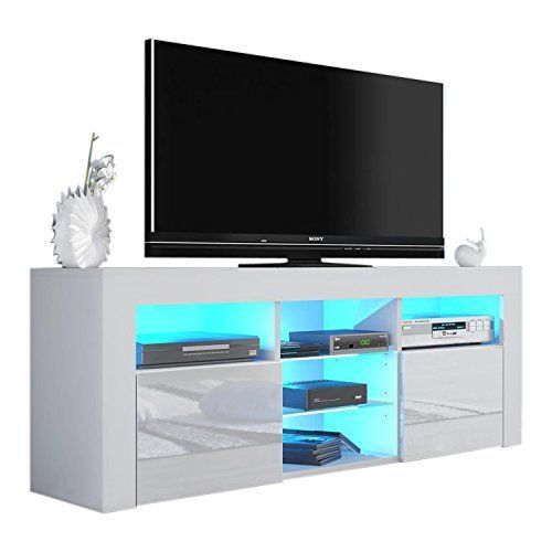 Milano 145 Modern Tv Stand Matte Body High Gloss Fronts Intended For Milano Tv Stands (View 15 of 15)