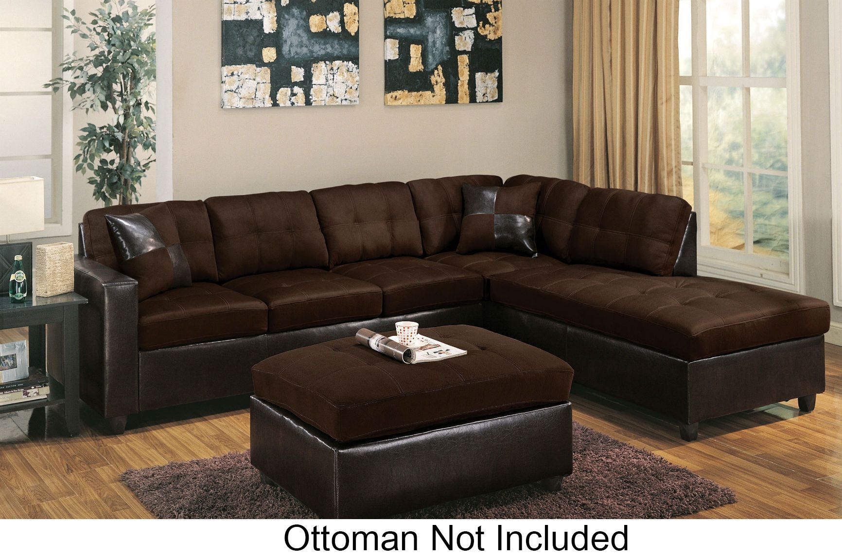 Milano 51325 Reversible Sectional With Chaise 3 Seater Regarding Clifton Reversible Sectional Sofas With Pillows (Photo 2 of 15)