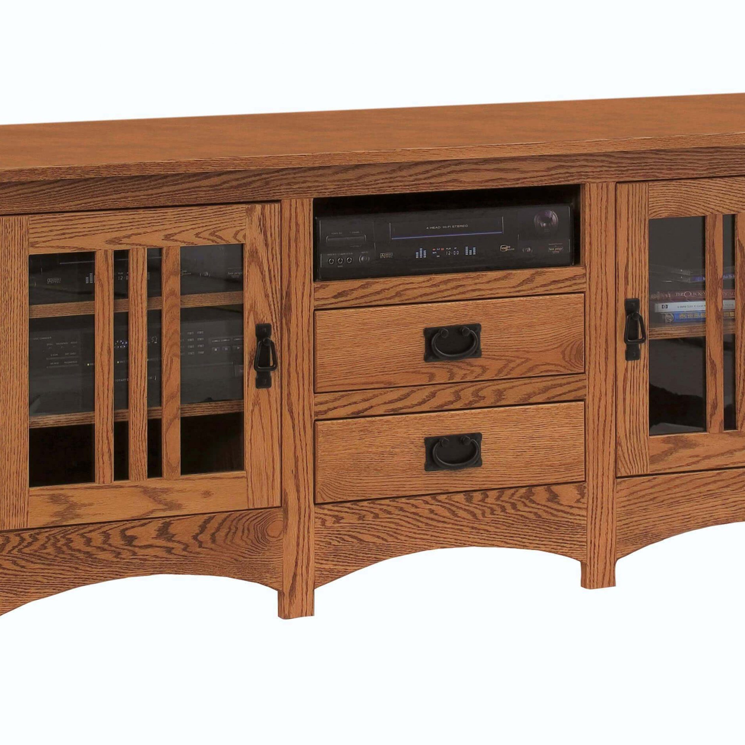 Mission 65" Tv Stand With Two Doors And Drawers From Regarding Tv Cabinets With Drawers (View 2 of 15)