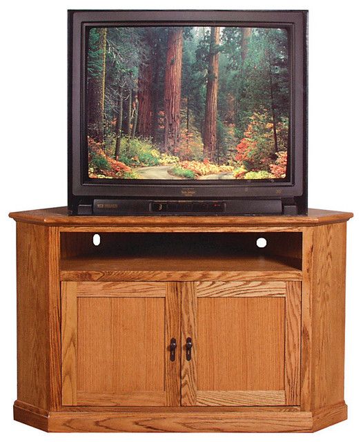 Mission Large Corner Tv Stand – Traditional With Large Corner Tv Cabinets (View 9 of 15)
