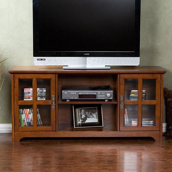 Mission Oak Tv Stand – Fits Up To 50 Inch Flat Screen Tv Throughout Oak Tv Stands For Flat Screen (Photo 14 of 15)