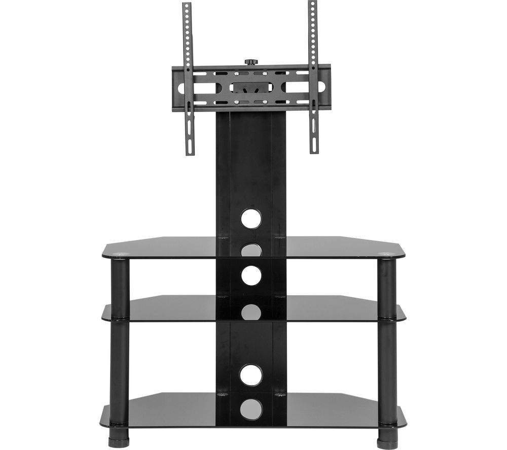 Mmt Cb32 800 Mm Tv Stand With Bracket – Black Deals | Pc World With Regard To Bracketed Tv Stands (View 2 of 15)