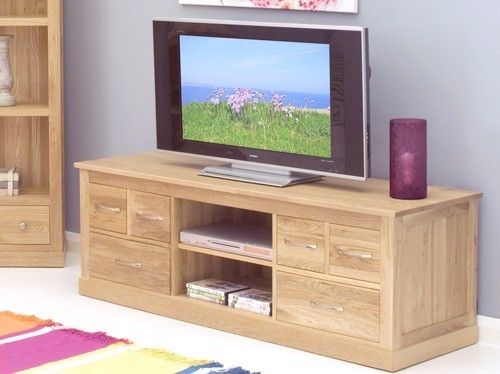 Mobel Oak Widescreen Television Cabinet – Mango Wood Furniture Regarding Oak Widescreen Tv Unit (View 15 of 15)