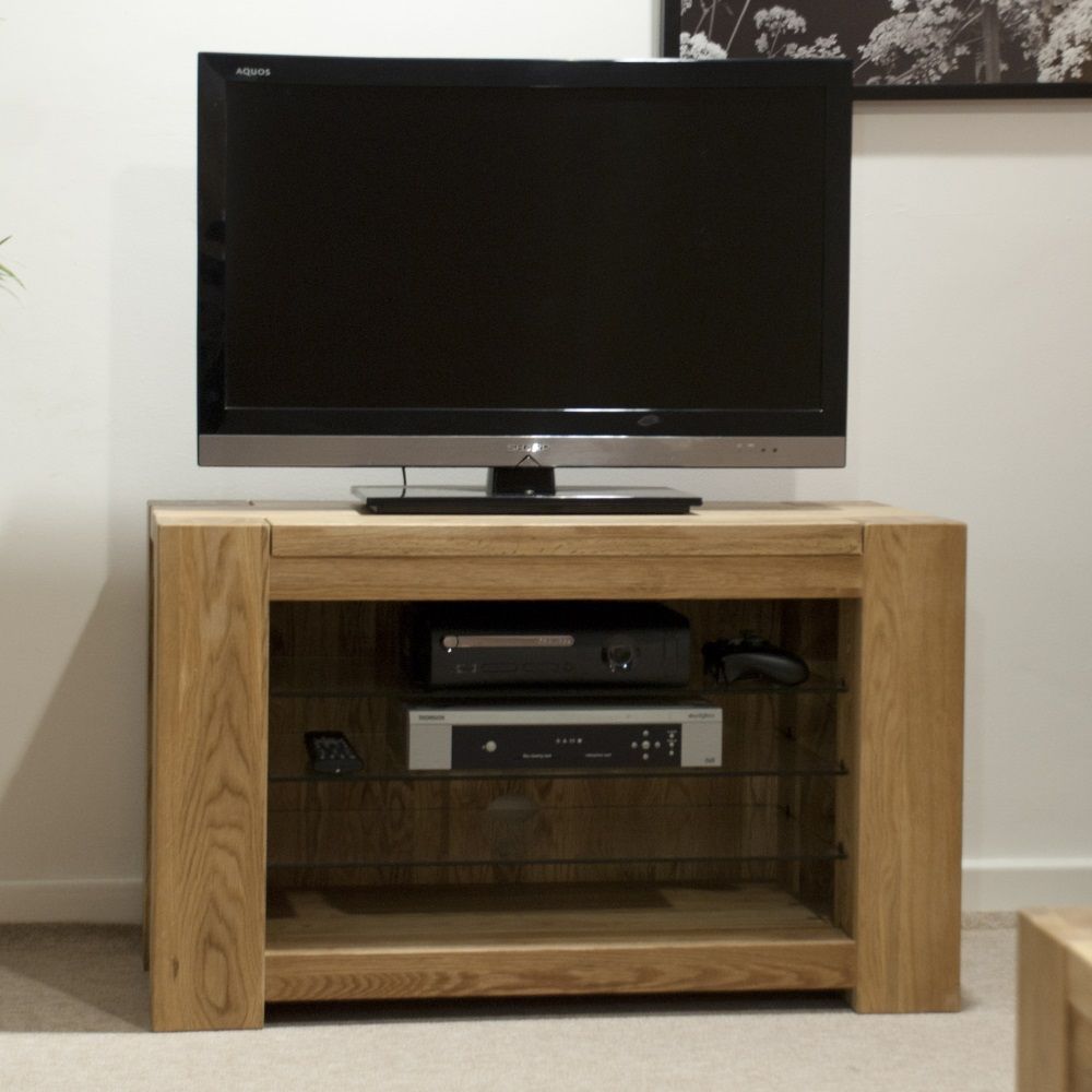 Mode Oak Tv Cabinet – Solid Oak In Santana Oak Tv Furniture (View 9 of 15)
