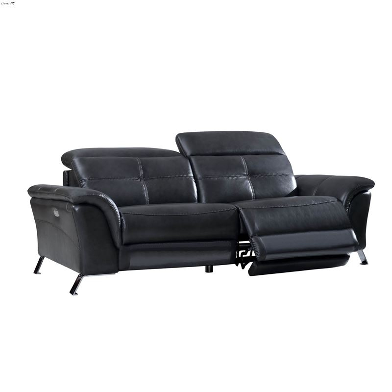 Modern 2619 Dark Grey Leather Power Reclining Sofaesf Within Pacifica Gray Power Reclining Sofas (View 3 of 15)