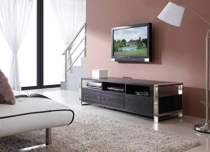 Modern Black Tv Stand Bm4 | Tv Stands For Contemporary Black Tv Stands (View 10 of 15)