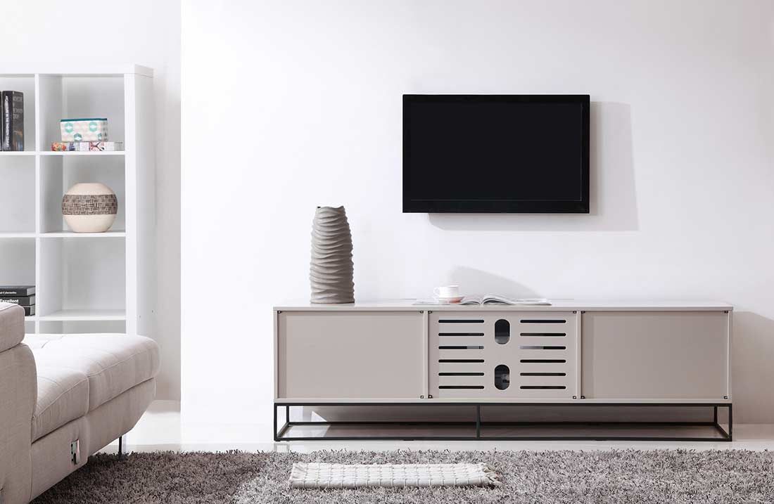 Modern Cream Black Tv Stand Bm35 | Tv Stands For Cream Tv Cabinets (Photo 3 of 15)