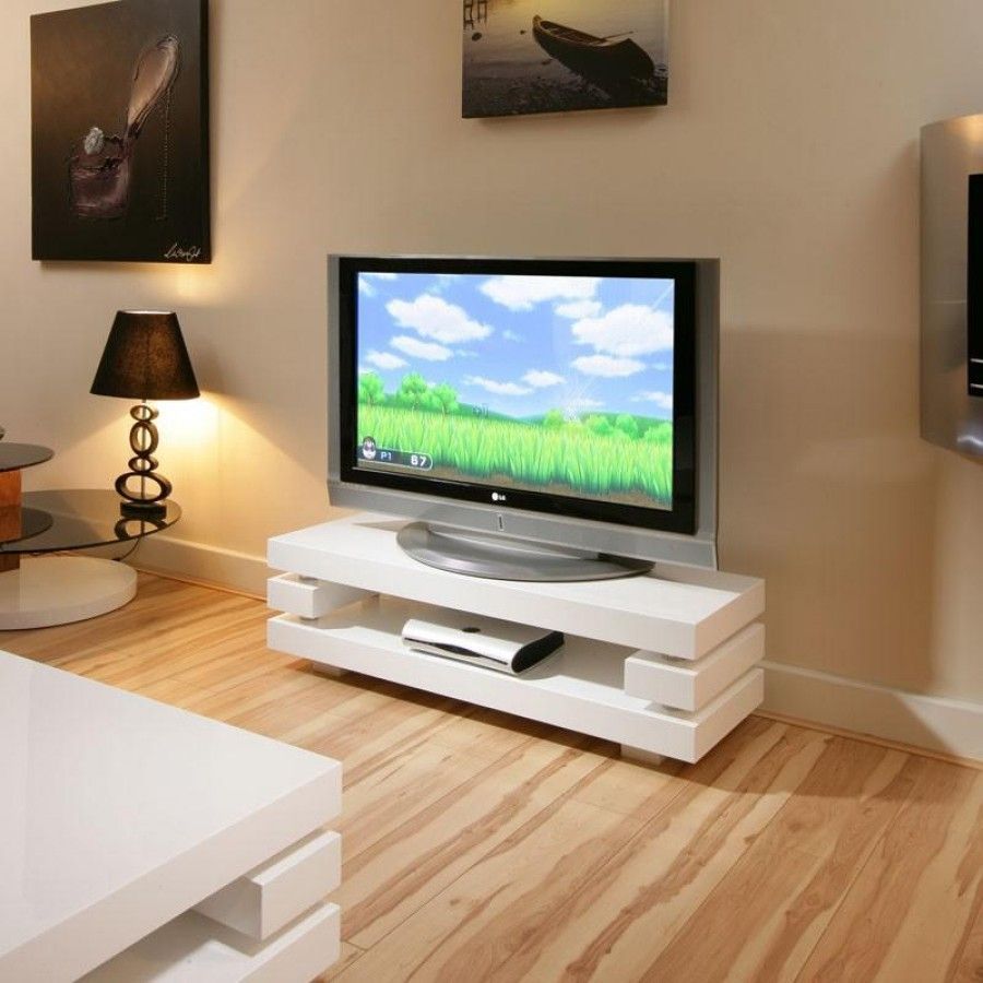 Modern Designer Tv Cabinet / Stand White Gloss Stunning Ag In White Gloss Tv Unit (Photo 6 of 15)